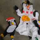 8FT Christmas Inflatable Outdoor Decorations, Snowman Penguin Christmas Tree Inflatable Courtyard Decorations, Courtyard, Garden, Lawn Winter Decorations