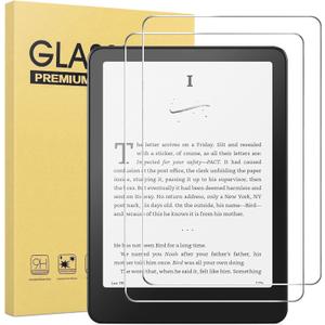 [ 2 Pack] Tempered Glass Screen Protector for New Kindle Paperwhite and Colorsoft Signature Edition 7.0 inch 2024 Release (Clear, 7 Inch Paperwhite 2024)