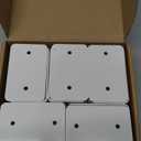 Nuanchu 20 Pcs Vinyl Fence Brackets White 2'' x 3.5'' Vinyl Fence Rail Mount Brackets Bulk U Mount Bracket Kit for Railings Fences Walls