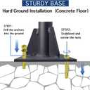 Shade Sail Poles, 9 FT Outdoor Sun Shade Sail Pole Outdoor Heavy Duty Poles for Sun Shades Deck, Patio,Backyard(1Pack)
