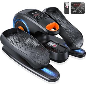 YOSUDA Under Desk Elliptical Electric,Ellipse Leg Exerciser for Seniors,Fully Assembled Seated Pedal Exerciser with Remote Control with Free Footstraps & 10 Adjustable Speeds