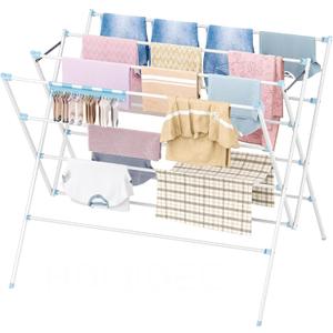 Drying Rack Clothing,35.4in Long Drying Poles Large Clothes Drying Rack, 38.2in