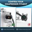 TadaMark Air Conditioning Compressor With Clutch Fit for Hyundai Accent 1.6L 2012-2017, Fit for Kia Rio 1.6L 2012 2013 2014 2015 2016 2017 Automatic Temperature Control only (no Manual), DVE12 Style