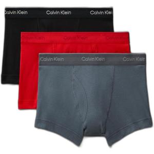 4 x Calvin Klein Men's Cotton Classics 3-pack Trunk, Size L