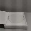 Decorative Concrete Tray & Book Decor Set - Scalloped Tray & Linen Box Enhance Your Coffee Table or Bookshelf Decor - Stylish Home Decoration for Your Living or Dining Room & as a Housewarming Gift (Beige)