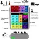 BOMGE Professional Audio Mixer, Sound Board Mixing Console with 4 Channel Digital USB Bluetooth Echo Delay Effect, Input 48V Phantom Power Stereo DJ Mixers for Recording, Live Streaming, Podcasting