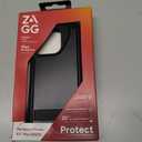 ZAGG Everest Snap iPhone 15 Pro Case with Kickstand - Drop Protection (20ft/6m), Triple-Layer Textured Cell Phone Case, No-Slip Design, MagSafe Phone Case, Black