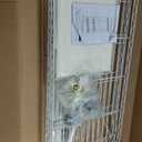 3-Tier Closet Organizer Metal Garment Rack Portable Clothes Hanger Home Shelf Durable Garment Racks, Industrial Style Clothes Rack, Coat Rack MITPATY, White