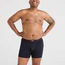 SAXX Underwear Co. Men's Underwear With Pouch Non-Stop Stretch Cotton Boxer Brief Fly 10 Pack (Medium, Deep Navy/Black)