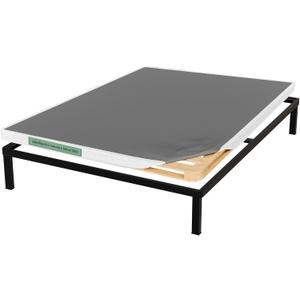Treaton, Unassembled Full Box Spring for Full Bed – 2.5-Inch Wood Box Spring Only – Amish Made in USA – Quiet Noise Free - Replacement Mattress Foundation – Packed Flat, Easy Assembly (White)