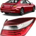 Right Passenger Side Tail Light Compatible with Honda Accord 2016 2017, Rear Tail Lights, Right Brake Turn Signal Taillight, Passenger Side Taillamp Replace HO2805108