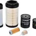 Maintenance Filter Kit Compatible with John Deere 1025R 1023E 1026R 2025R 2026R Replace LVU34503 LVU34504 AM116304 LVA16054 M806418 MIU804763