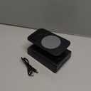 Hupoaf Adjustable Cell Phone Stand with Wireless Induction Bluetooth Speaker, HD Surround Sound for Home and Outdoors, Compatible with iPhone/iPad/Samsung Galaxy, Popular Gifts for Men Women Dad Mom (Matte Black)