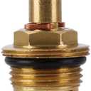 Faucet Ceramic Cartridge Valve, G1/2" Brass Tap Ceramic Disc Cartridges Replacement for Hot Cold Water (Type F2- H49mm)