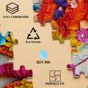 2 x BUHAH 3D Colorful Butterfly Flower Puzzles for Adults 1000 Pieces Beautiful Floral Art Jigsaw Puzzles Impossible Challenging Aesthetic Puzzle as Family Game Decor