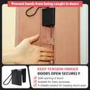 AceOrbit 4 Pcs Over The Hinge Door Stopper Plastic Residential Door Holder for Office School Home Commercial Use Hospitals Hotels, Safe and Anti Pinch Design, Can Fix Tension Hinged Doors