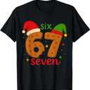 6 7 Meme Christmas Shirt 67 Six Seven Cookies Gingerbread T-shirt, S