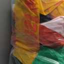 9FT Christmas Inflatables Outdoor Decorations,Blow Up Yard Decorations Santa Claus Snowman Gingerbread Man and Gift Bag,Built-in LED Lights for Garden Lawn Xmas Decor