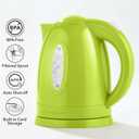 OVENTE Electric Kettle, 1.7L Fast Boiling Water Heater for Coffee or Tea, BPA Free with Water Level Gauge, Auto Shut-Off, Boil-Dry Protection, Indicator Light and Removable Filter, Green KP72G