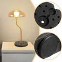 PRETYZOOM Weighted Floor Lamp Base 7.5 Inch Square Replacement Lamp Base Weight Block for Diy Desk Lighting Projects Home Office Use