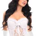 Daisy corsets womens Daisy Corsets Lavish 4 Pc White Bunny Bustier Corset Costume, 4X, White