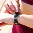 Angoily 12 Pcs Strap Decorative Ring Strap Decors Watch Band Bee Strap Charm Decorative Charms Nails Studs (1X0.7CM, Assorted Color)