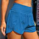 BMJL 2.5" Women Athletic Shorts High Waisted Short with Pocket(OceBlu,S (Blue, S)