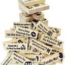 Tower Stack Couples Games Date Night Wooden Naughty Fun Stacking Blocks for Adults Dating Bedroom Games Toys for Couples Date Night Activities (48 Pcs)