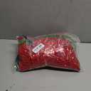 Women Sexy Sequin Off The Shoulder Puff 3/4 Sleeve Bodycon Dress Formal Party Cocktail Evening Midi Dress (Light Red)