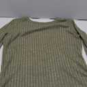 ANRABESS Women 3/4 Sleeve Length Shirts 2025 Fall Lightweight Sweaters Loose Fit Ribbed Knit Casual Soft Layering Tops, Size M