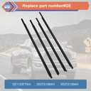 Window Weatherstrip Molding Trim Seal Belt Compatible with Dodge Vehicle 2009-2023 Ram 1500 2500 3500 4500 5500 Crew Cab, Replace#55112376AH 55112377AH 55372138AH 55372139AH