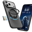 TORRAS for iPhone 17 Pro Max Case, 360 Magnetic Stand, [Fit for MagSafe] [4X Military-Grade Protection] Slim Case for iPhone 17 Pro Max phone case,6.9", Translucent Black, Ostand O3 Fitness Series