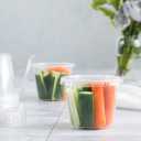 Portion Cups with Lids - 5.5 oz, Plastic - Case of 576 - For Condiments, Dips & Portioning