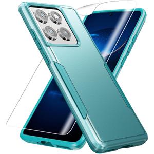 for Motorola Edge 2025 Case, with HD Screen Protector [Military Grade Drop Tested] Heavy-Duty Tough Rugged Shockproof Protective Case for Moto Edge 2025, Green