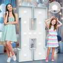 4FT Marquee Light Up Letters - Cool White Light Up Letters H with Fixed Water Bag, Party Decoration Large Marquee Light Up Letters can Be Used for Wedding Decoration, Birthday Party Decoration