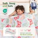 Sivio Weighted Blanket 3lbs, Butterfly Friends Small Cooling Heavy Blankets, Washable Breathable Weighted Throw Blanket for Sleep, 36"x48"-3lb, White