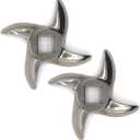 2 Pcs #12 Meat Grinder Blade Stainless Steel Knife Cutter Replacement for Grinders