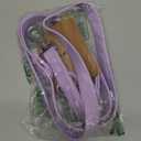 Wisedog Waterproof Dog Leash  5ft/6ft Adjustable with 2 Metal Swivel Hooks, Easy to Clean Dog Leashes for Small, Medium, Large Breed Dogs (Lilac M) (5 ft  3/4 in)