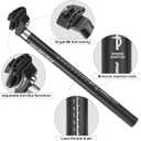 PLATTBK Bike Seat Post 25.4/27.2/28.6/30.9/31.6 350mm Aluminum Alloy Road Bike MTB Seatpost