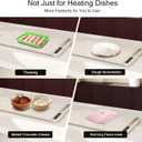 Electric Warming Tray-Kitchen Gadgets Portable Food Warmer,Foldable Roll Up Silicone Food Warming Mat with 3 Temperature Settings,Versatile Food Warmers for Parties Buffet (Beige-2Pack)