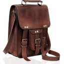 Vintage Genuine Leather iPad/Tablet/tab/Kindle Satchel Cross Body Shoulder Messenger Bag (Medium)