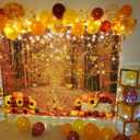 Autumn Maple Forest Photography Backdrop 7x5ft Fall Harvest Photo Backdrop Thanksgiving Background Pumpkin Decoration Party Backdrops for Farm Party Banner Supplies