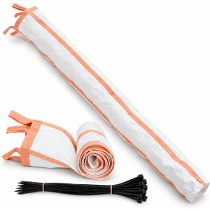 20FT Construction Trash Chute, Heavy Duty Debris Chute with Zip Ties | Connectable Roofing & Construction Waste Chute for Roof, Window, Balcony, Remodeling & Demolition, 1 pack 20 FT