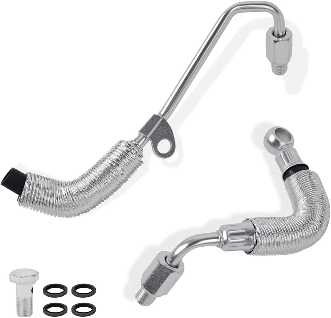 55567067 55568031 Turbocharger Cooling Feed Line Pipe & Coolant Return Hose Line Compatible With Chevy Buick Vehicle 2011-2021 Cruze Sonic Trax 2013-2021 Encore - Durable and Easy Install