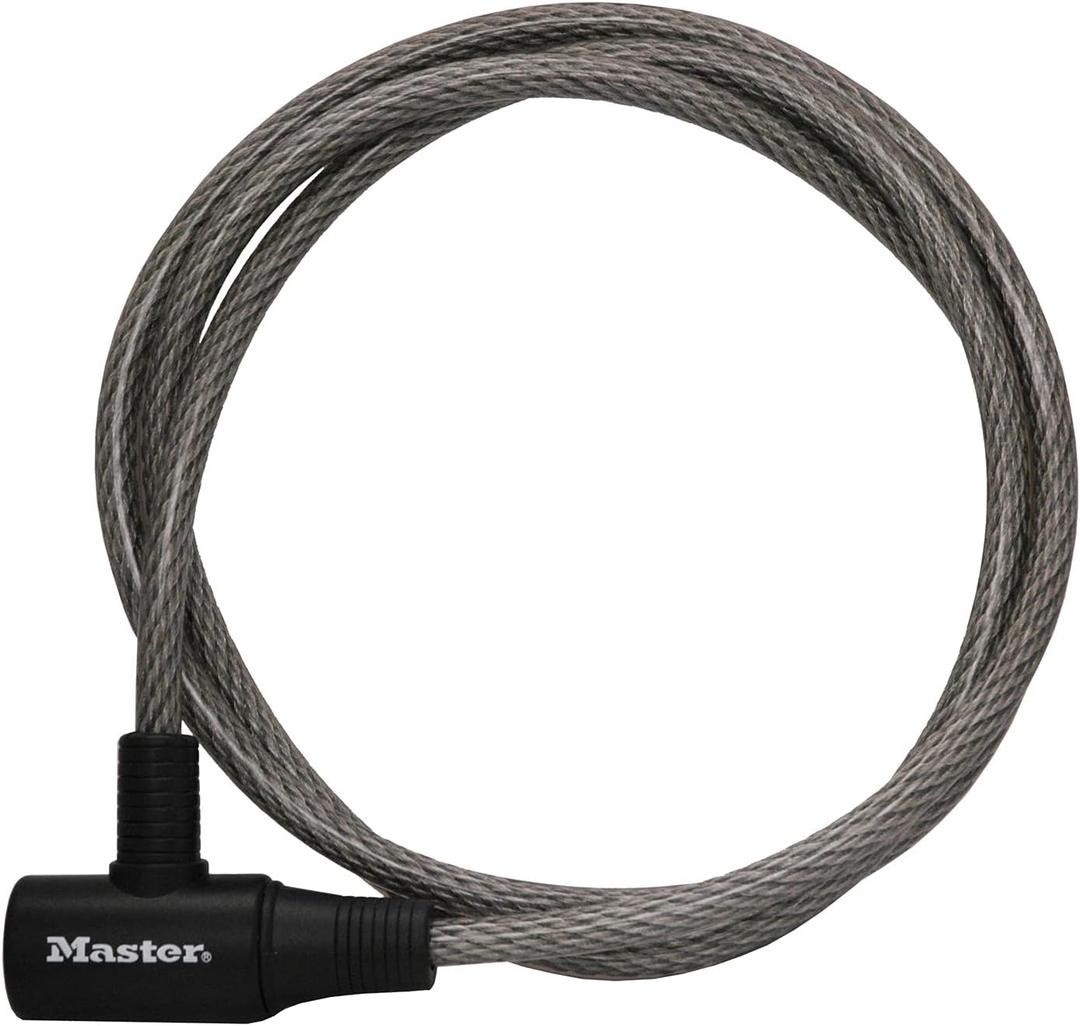 Master Lock Cable Lock, Keyed Bike Lock, 6 ft. Long, 8154DPF