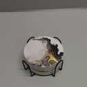 Black Gold Marble Ceramic Coaster Set of 6, Water-Absorbent Beverage Pads for Dining Table Decor & Glass Protection