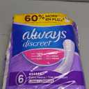 Always Discreet Adult Incontinence Pads for Women, Extra Heavy Absorbency, Long Length, Postpartum Pads, 45 Count (6-drop)