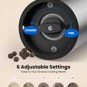 Electric Salt and Pepper Grinder Set with Rechargeable Base - Upgraded Large Capacity, Refillable Pepper Mill Set with LED Light & Adjustable Coarseness, Ideal for Kitchen, Outdoor, BBQ & Gift Giving