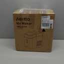 Aeitto Nugget Ice Maker Countertop, 42lbs/24H Ice Machine with 1.5L Water Tank, Rapid Ice Release in 6 Mins, Self-Cleaning Pebble Ice Maker with Basket and Scoop for Home Office RV and Party, Black