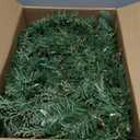 9FT Red Gold Christmas Garland Prelit with Battery Operated 50 LED Lights,Holiday Decoration Stairs Mantle Door Indoor Outdoor